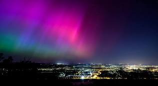 Aurora borealis photographed during the May 2024 geomagnetic storm